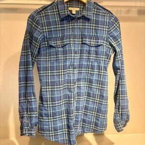 Burberry Brit blue shirt button down size XS
